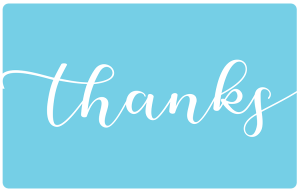 Greeting Card - Thanks